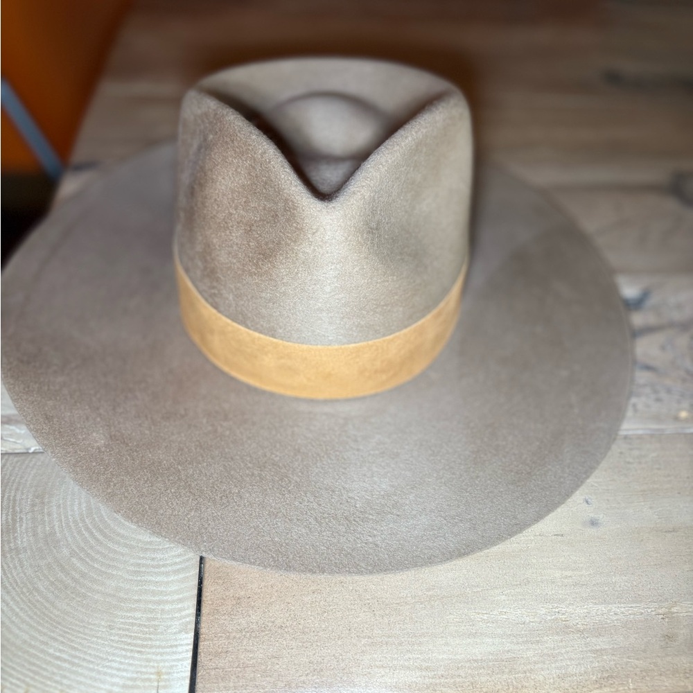 Janessa Leone Tan Wool Hat